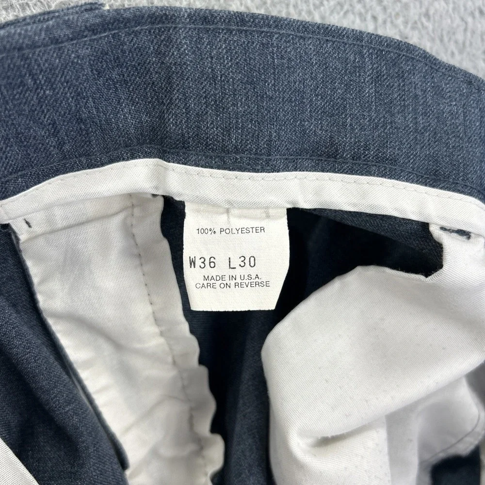 Vintage Levis Action Slacks Mens 36x28 Blue Gray Pants‎ Trousers Dress Retro USA
